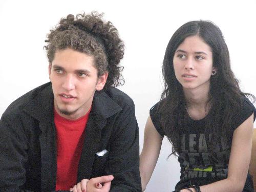 Together - Here I am with my love at a course called 'Cogito Ergo Sum'. We were listening so some advices.
