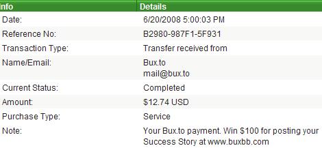The proof of the payment of bux.to - Whether it is a scam or not!