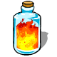 Bottle of Fire Sand - Ouch! Soon the sand inside the bottle will be glass.