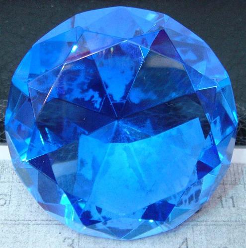 A large blue diamond paper weight - cool huh? I would love to own this paper weight.