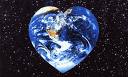 Earth Day - The earth shaped in a heart.