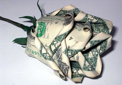 Dollar Rose - Give one to a friend or a loved one today. and see how much happier you feel for doing that wonderful deed instead of keeping the money to gain riches.