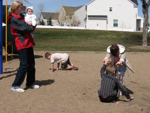 Playground Pleasure - I was taking the photo as the kids and Deb had fun.