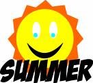 Summer - The sun with 'SUMMER' written on the bottom.