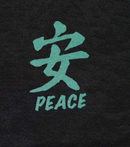 peace - this is a symble that stands for peace. thats whats up lol.