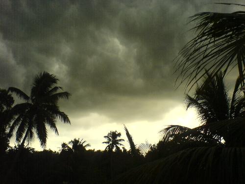 Rain clouds - Photograph from top of my house. Sony ericsson w810i used for taking this. 2.0 megapixels camera.