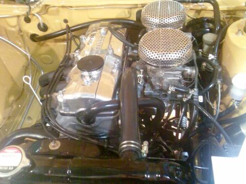 Cars - A polished poor engine to make it shiny for camera.