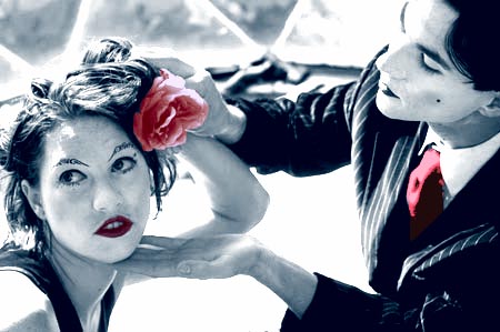 Dresden Dolls - This is a beautiful black and white photo of one of my favorite bands, The Dresden Dolls.