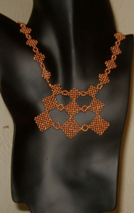 copper necklace - I designed and made this copper beaded necklace.  Copper is my favorite metal to work with.