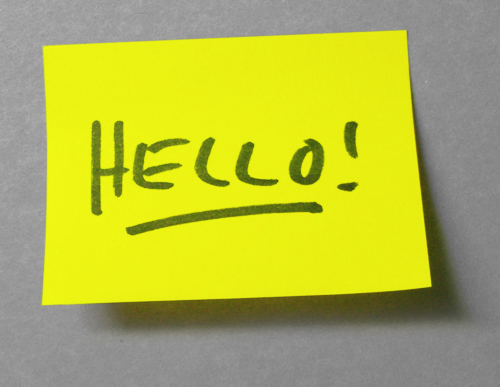 Post-it note - This is a post-it note. It shows how people communicate through post-itnotes.