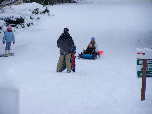 Fun in the Snow - Its not often in Western Washington we get this much snow. The kids in the neighbor hood sure made a week of it