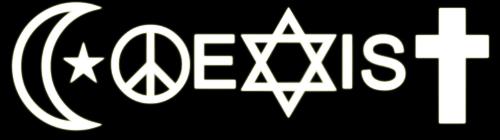 Coexist - We have to learn to coexist. We are different be we are all humans.