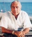robert ludlum - portrait of the best selling author of detective type of novels. robert ludlum - portrait of the best selling author of detective type of novels.