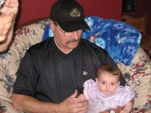 Savanna - Savanna with her other grandpa, Grandpa Fobear.