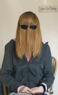cousin it - My cousin it (adams family) impression caught on camera!