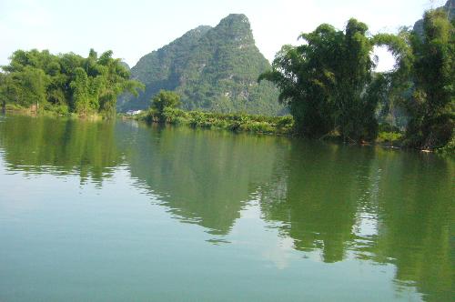 Travel in China - This is a photo in Yansuo, GuangXi province. They have beautiful mountains and rivers there.