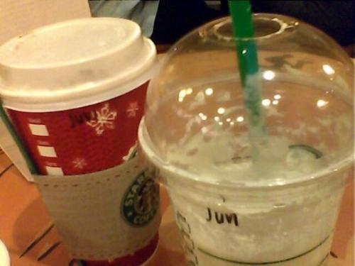 starbucks - hot,cold, iced or frappe.. doesnt matter as long as it is starbucks!!
