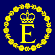Politics and Governance - Elizabeth II's personal standard, used in her role as Head of the Commonwealth, and for when she visits Commonwealth countries of which she is not head of state.