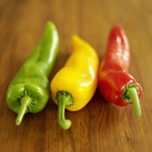 Peppers - Red, Yellow and Green peppers