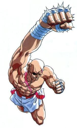 Sagat - One of my favorite Street Fighter character. I like him because of his Muay Thai style like Adon who is Sagat's apprentice. He is Ryu's greatest rival.