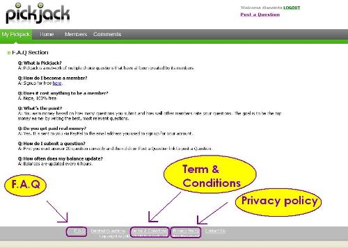 Pickjack - Pickjack; faq, ect..