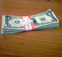 $1 dollar bills - bundle of $1 bills