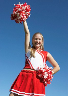 Chess Cheerleader! - Shake those pom poms! lol.