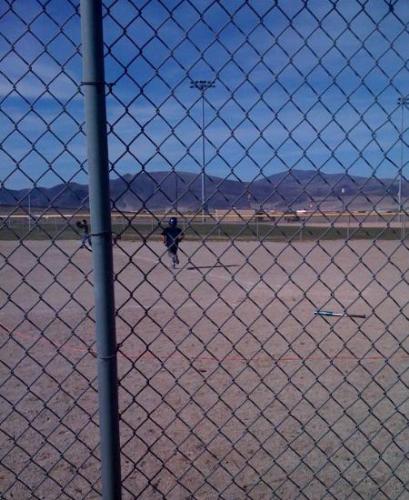 My son Tyler running to first base at baseball pra - My son Tyler running to first base at baseball practice today
