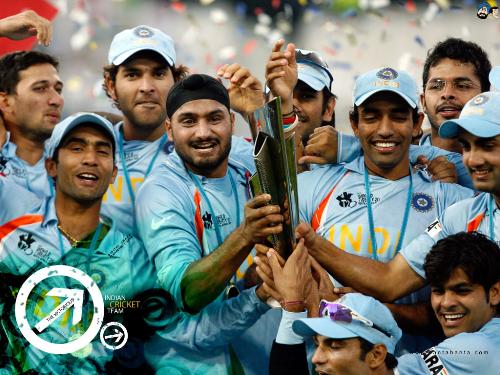 this is Indian cricket team. - this is Indian Campinas team.
