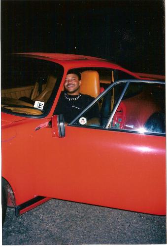 Sittin' in my porsche - Just posing for a pic