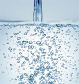 Water - Clear water being poured into clear water