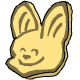 Crunchie Korbat Cookie - A white chocolate cookie in the shape of a Korbats head - how cute!