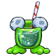 Fizzy Quiggle Drink - A refreshing blend of snowberry and juppie served in a Quiggle shaped glass.