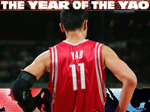 the year of YAO - huston vs portland ,the year of YAO