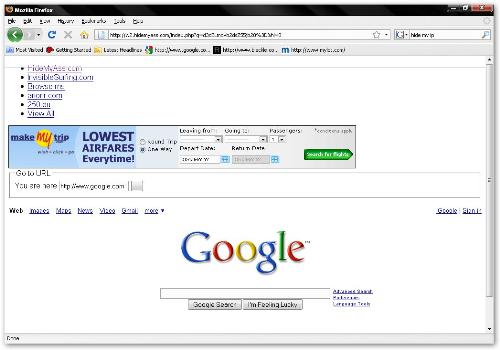 hidemyass screen shot - Hidemyass is a free proxy site