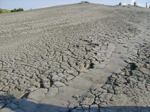 Moon surface from Mud Volcanoes - Buzau Romania - Unique in the World. Mud Volcanoes covered the entire area with a surface that make you feel on the Moon. Enjoy the view.