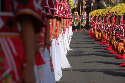 The Red Line - This is one of the many spectacular sites of the Kaamulan Festival in Bukidnon Province, Philippines. The Kaamulan is said to be the only ethnic festivity, a celebration of ethnic pride through dances.
