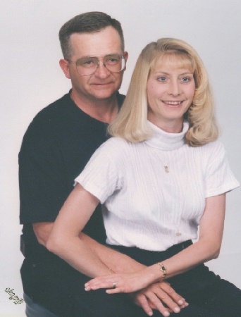 This is us back in '98 - But hubby doesn't wear glasses anymore. He had the PRK surgery done a year or so later.