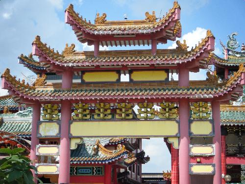 Taoist Temple - Entrance to a Chinese Taoist Temple in Singapore