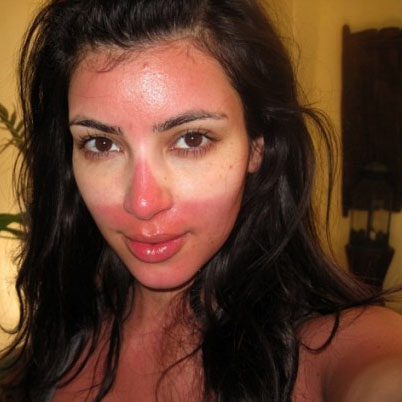 Kim Kardashian - Kim became red!