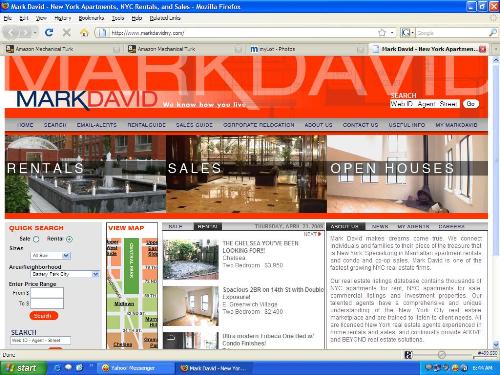 Mark David - This is the Screenshot of markdavidny.com
