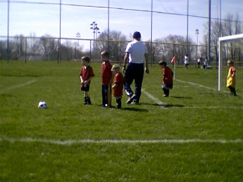 kids soccer - 4 to 6 years old kids soccer team at nike park in parma ohio