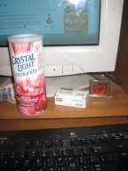 Mmm Pomegranate! - Here's my latest buy: Crystal Light Cherry Pomegranate flavor. It sounds good, right? It's also supposed to have antioxidants & be good for your immune system. I'll let you guys know if it's worth buying.