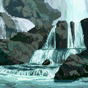 rain - rain and waterfall