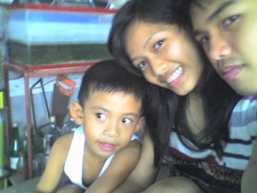 my wife and brother - this pciture was taken in our house