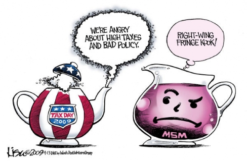 Tea Party Vs MSM - Tea Party vs Main stream media. I'd rather drink the tea than the kool aid.