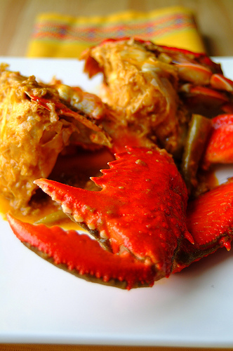 Alavar Sauce - Crabs with alavar sauce. Shrimps or any crustaceans will go well witht he sauce.