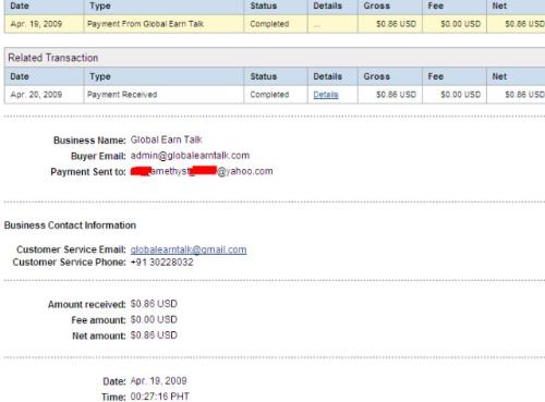 global earn talk payment proof - global earn talk payment proof my first payment