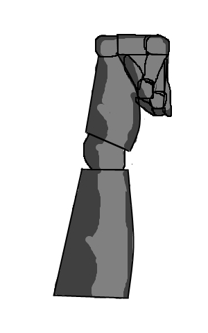 Android arm/Mano de un androide - it's the arm of an android that I drew with Paint.net  (Es el brazo de un androide que dibujé con Paint.net)