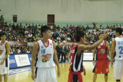 CBA, China Basketball Association  - This picture was taken in China. This was one of the CAB regular game, this is one of my favorite team. They won that game! I am really happy.
